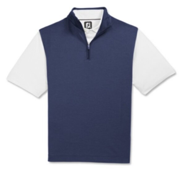 NWT FootJoy FJ Tonal Block Vest Golf 1/4 Zip Men's Top, XL - Picture 1 of 7